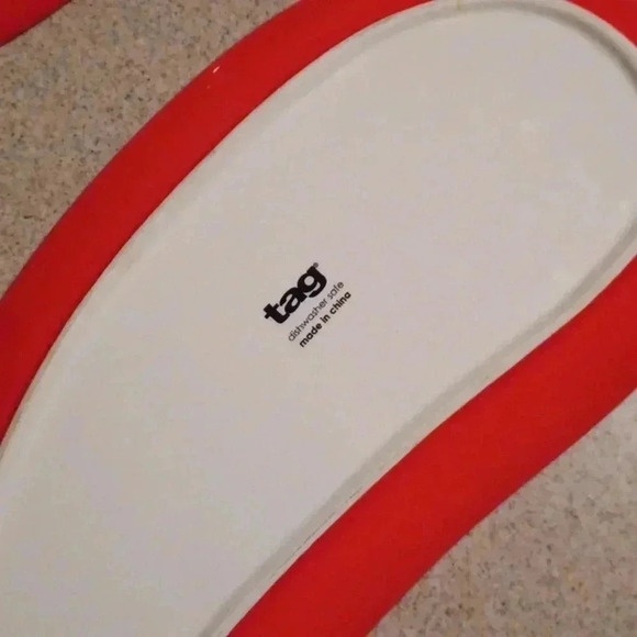 💙🌹Two red decorative plates - Picture 5 of 9